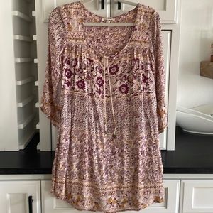 Women's Billabong Boho Take Me Away printed dress- Size XS